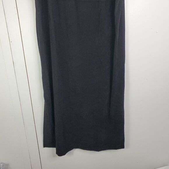 Vintage 90s Maxi Dress Womens 18 Sleeveless Split Hem Boho Hippie Phoebe Grunge - Picture 5 of 11